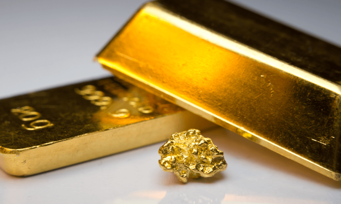 Gold falls below $1.800/oz on improving risk appetite